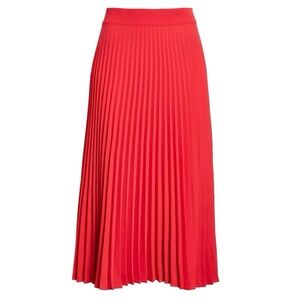 J. Crew Vibrant Red Midi Skirt